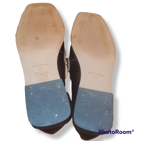 Angel Alarcon Black and Yellow Leather Loafers - Picture 8 of 9